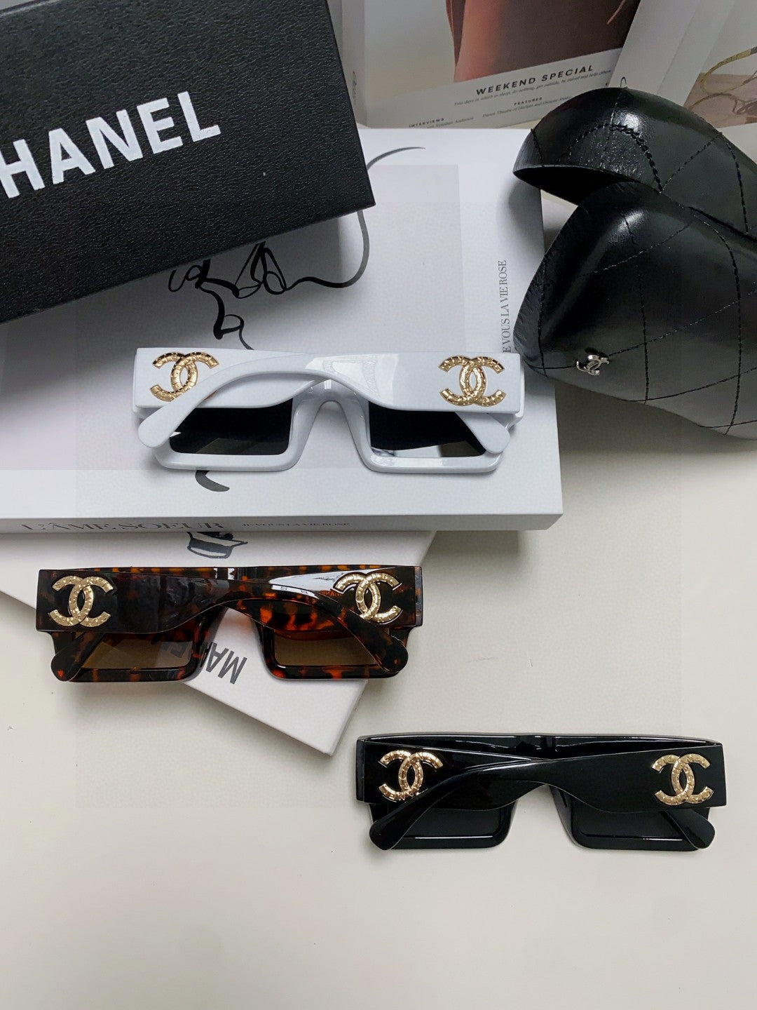 Chanel Square Brown Lens Sunglasses for Men & Women - 382160 - detail image 8