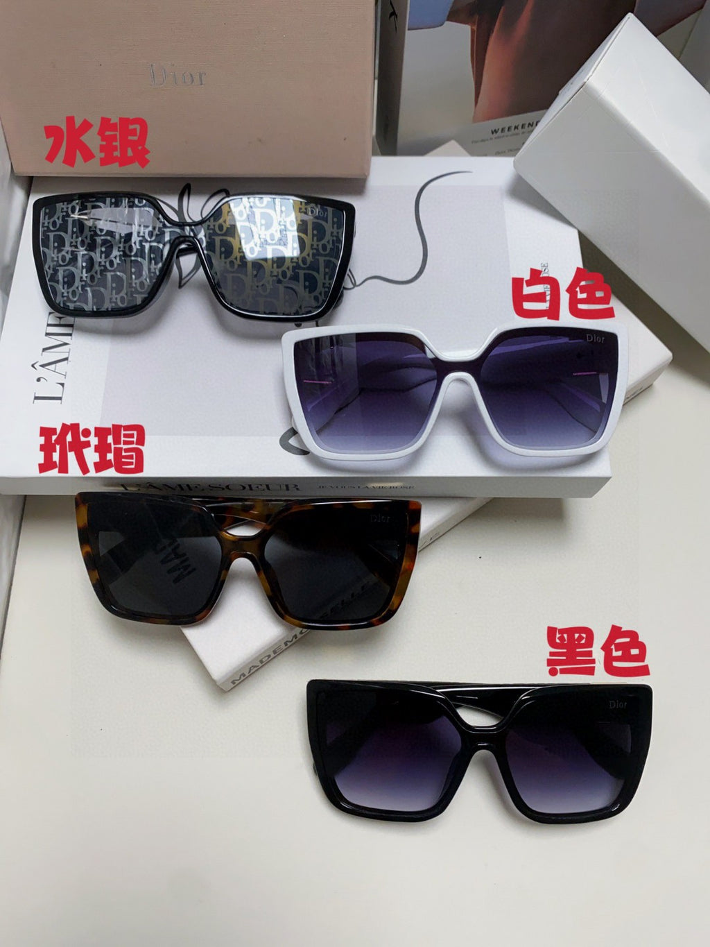Dior Fashion Silver Lens Sunglasses for Women - 382435 - detail image 9