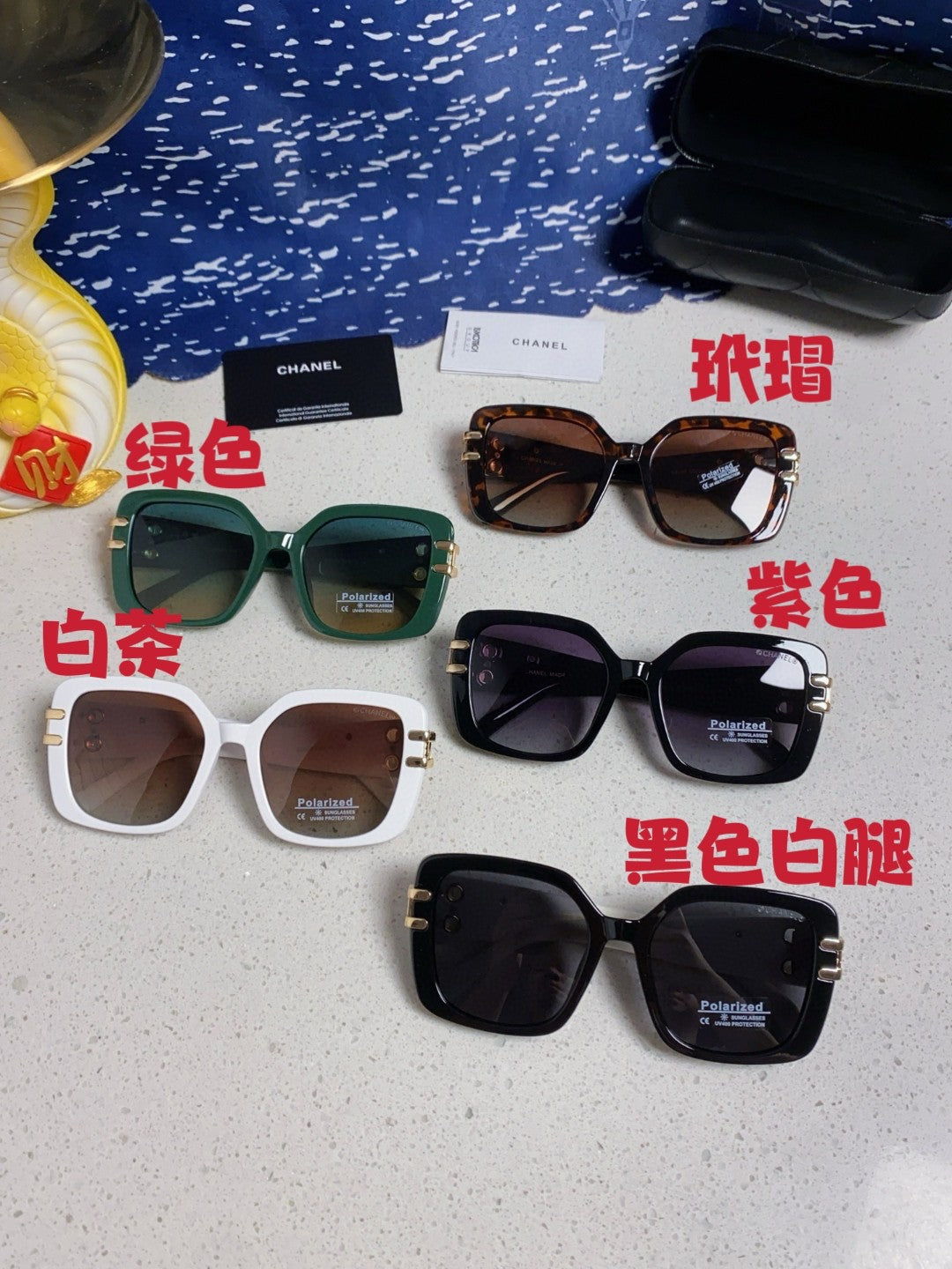 Chanel Oversized Silver Lens Sunglasses for Men & Women - 398613 - detail image 12