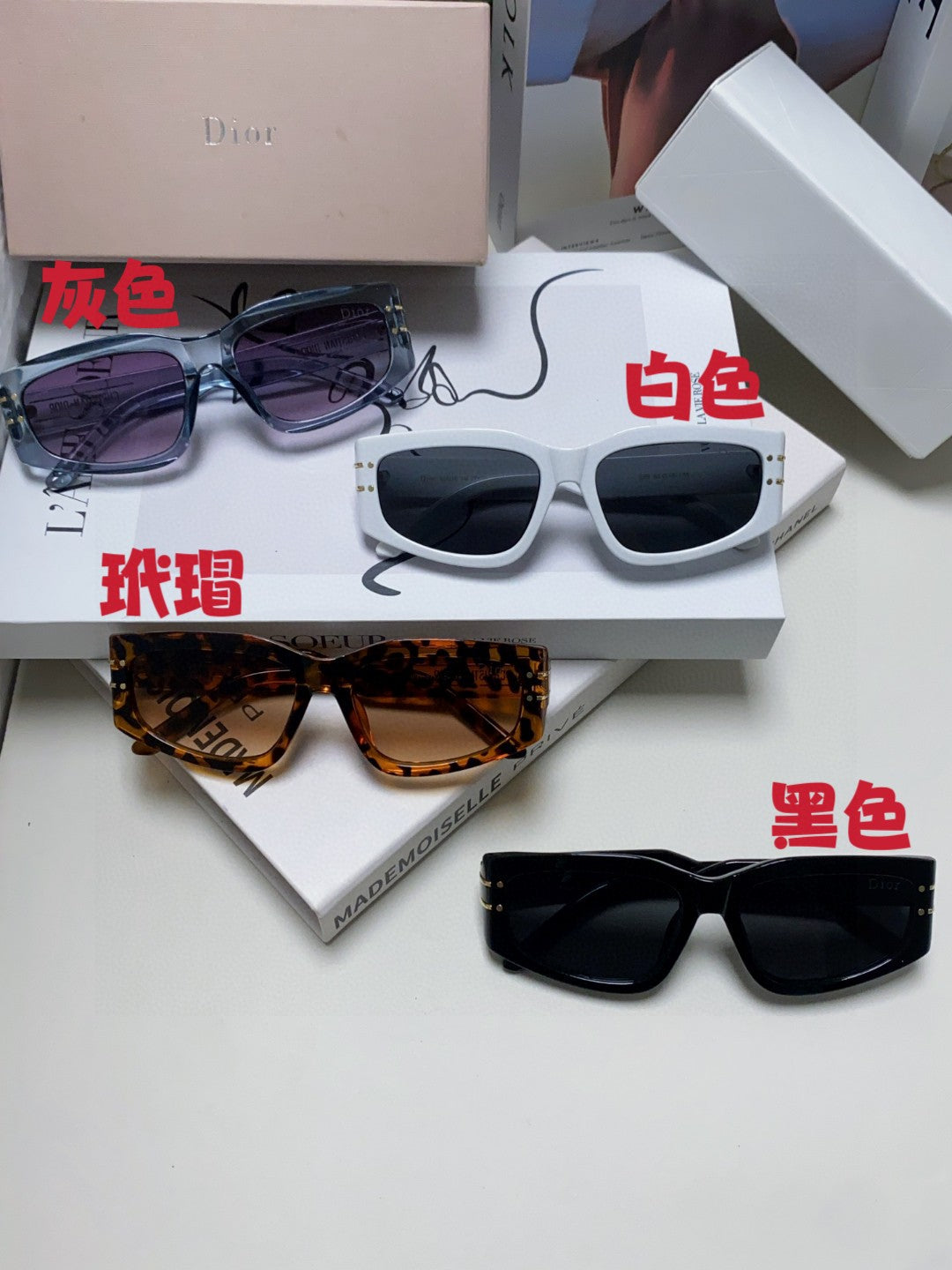 Dior Square Black Lens Sunglasses for Men & Women - 398718 - detail image 11