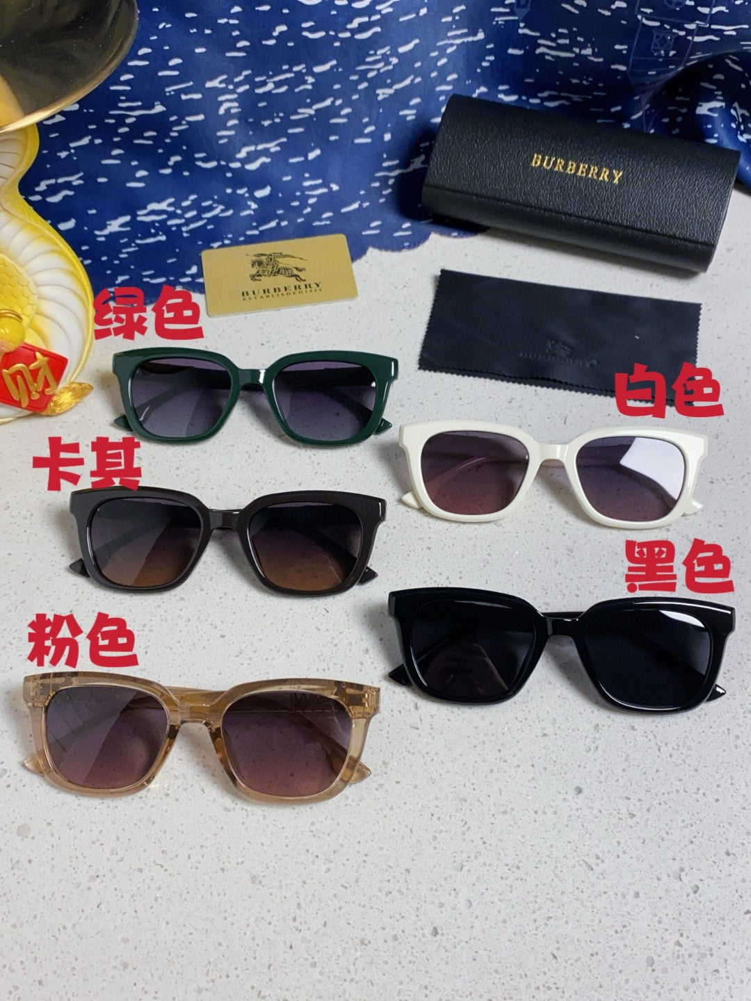 Burberry Polarized Fashion Silver Lens Sunglasses for Men & Women - detail image 11