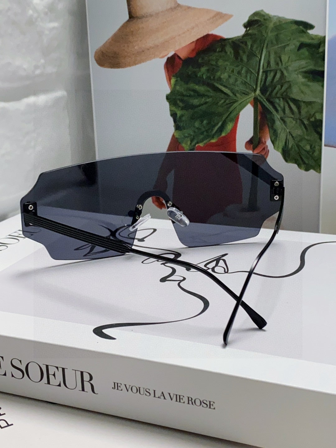 Fendi Lightweight Rimless Blue Lens Sunglasses for Men & Women - 432752