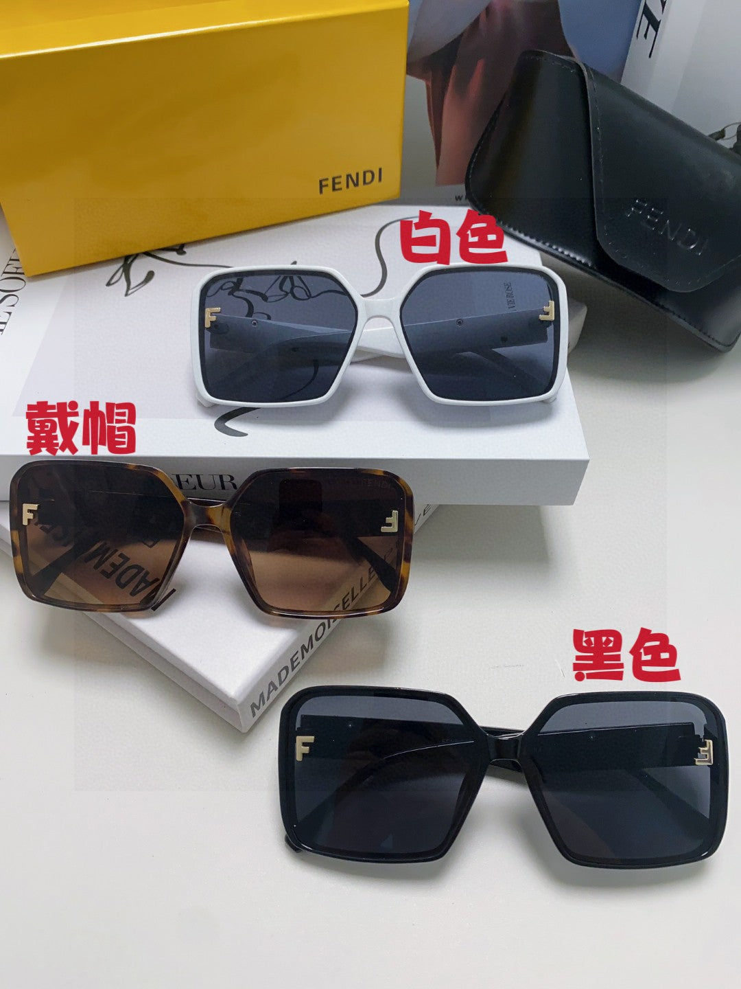 Fendi Square Brown Lens Sunglasses for Men & Women - 399285 - detail image 9