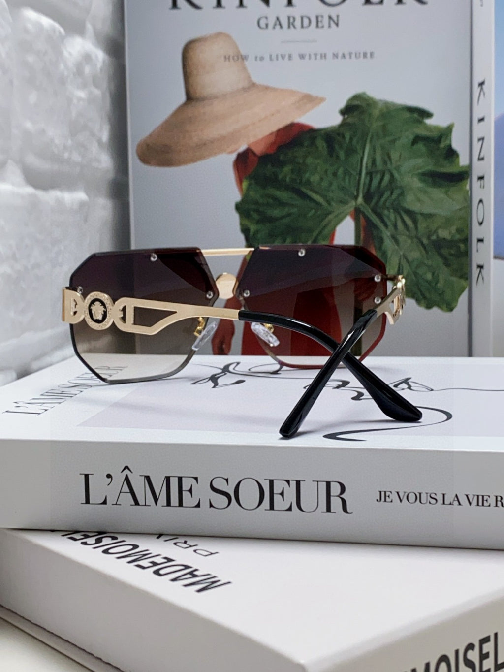 Versace Square Gray Lens Sunglasses for Men & Women - 158635