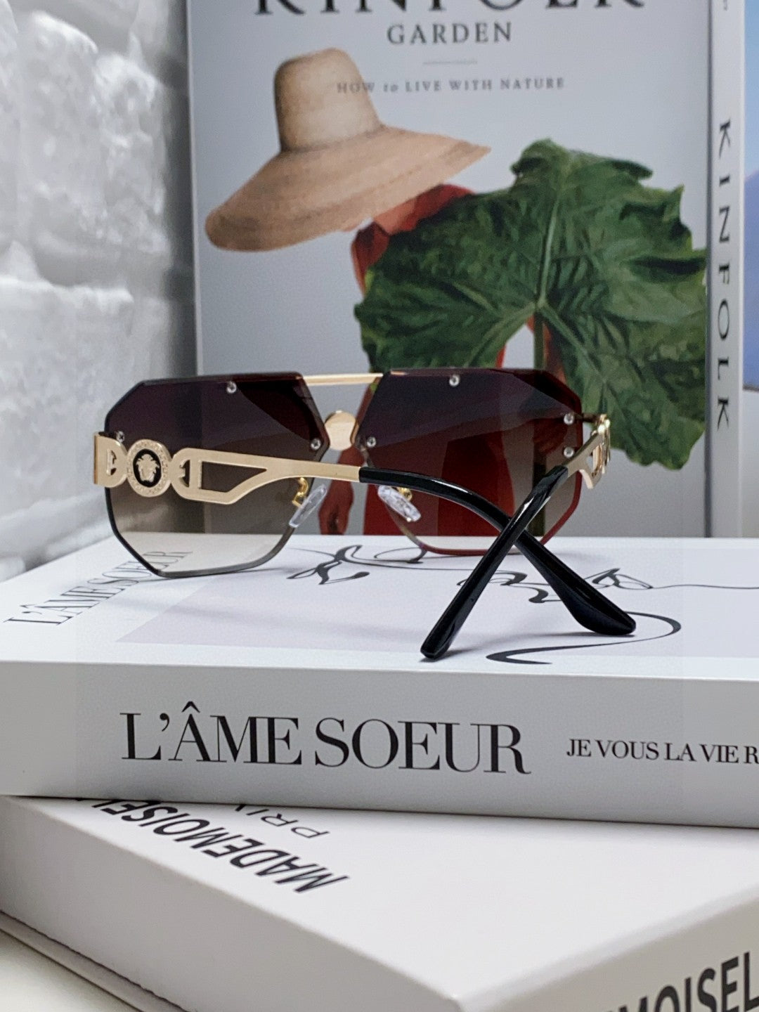 Versace Square Gray Lens Sunglasses for Men & Women - 158635
