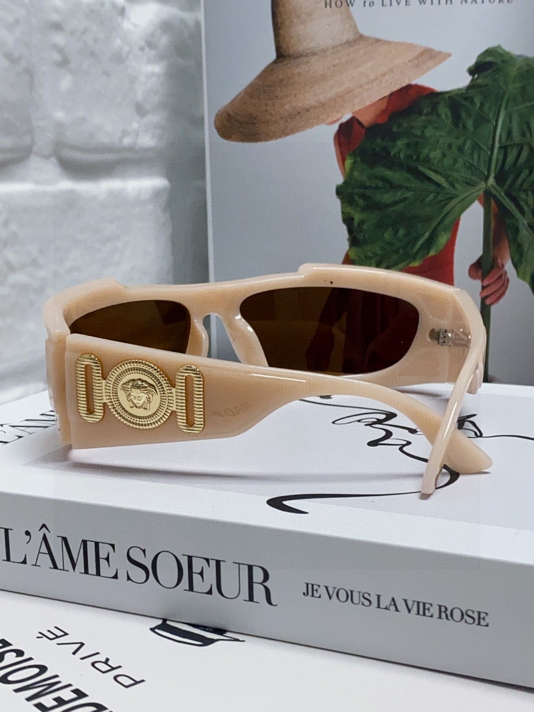 Versace Aviator Pink Lens Sunglasses for Men - 158642 - detail image 2