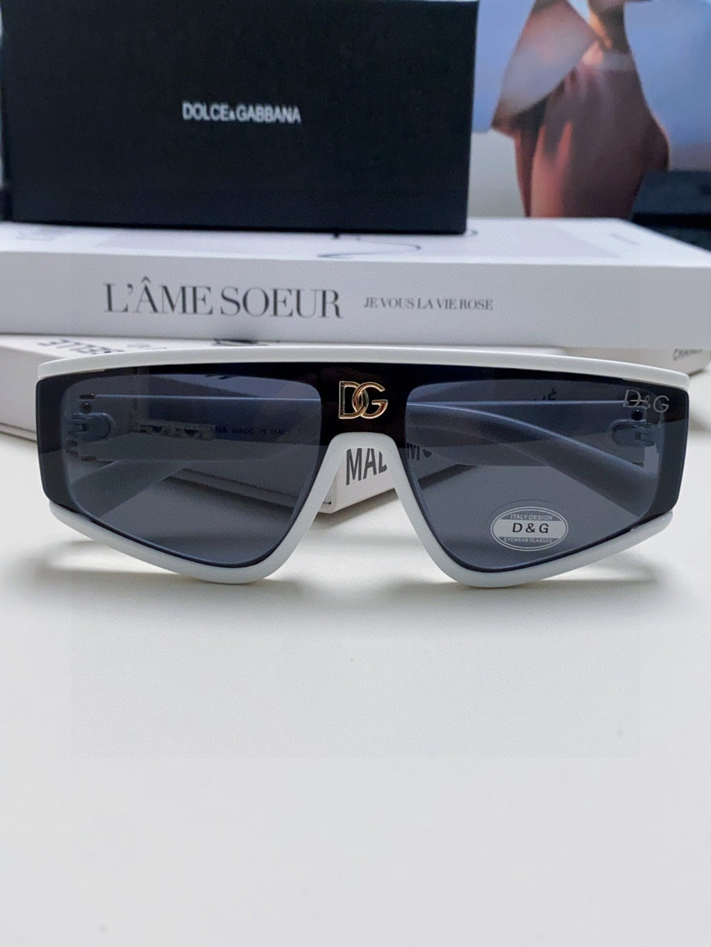 Dolce & Gabbana Oversized Blue Lens Sunglasses for Men & Women - 399471 - detail image 6