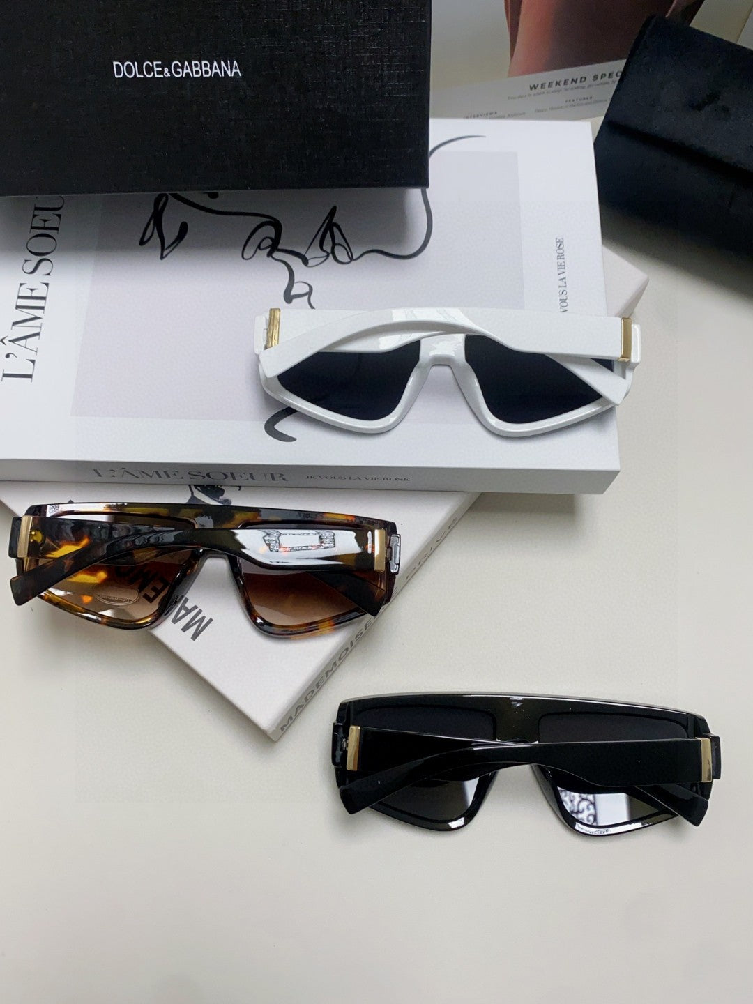 Dolce & Gabbana Oversized Blue Lens Sunglasses for Men & Women - 399471 - detail image 8