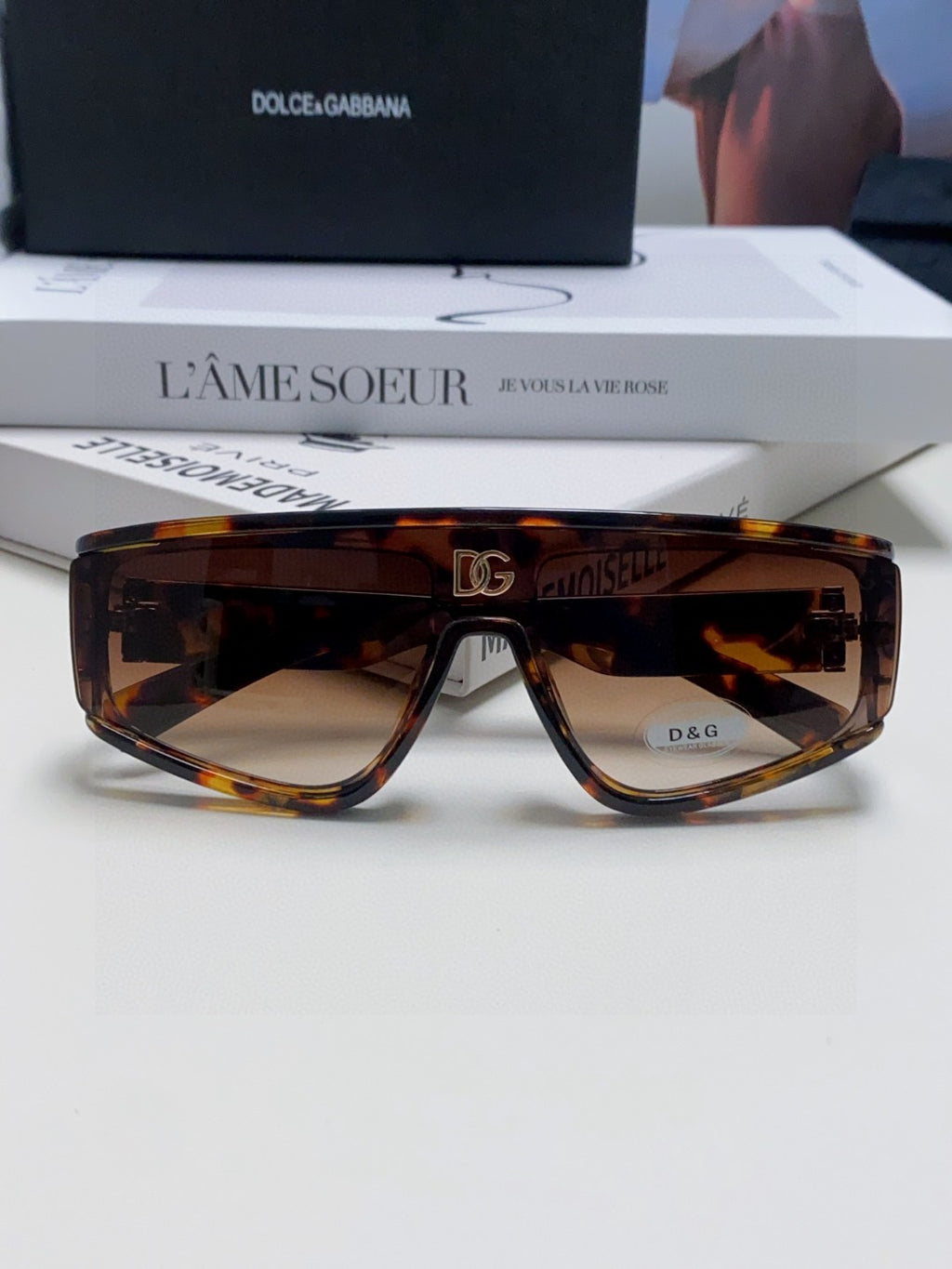 Dolce & Gabbana Oversized Silver Lens Sunglasses for Men & Women - 158706 - detail image 5