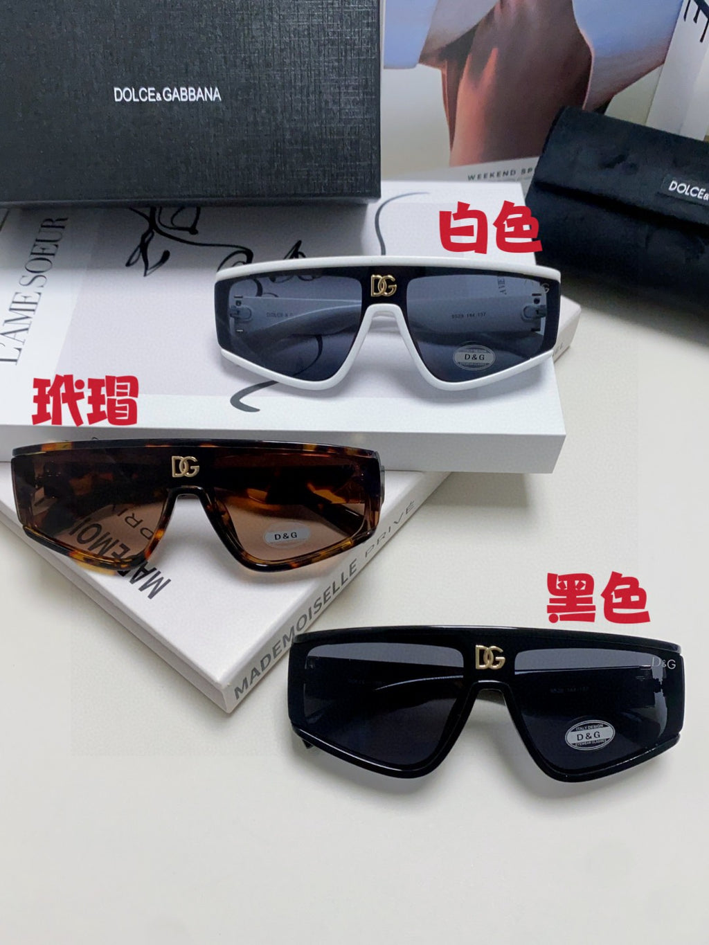 Dolce & Gabbana Oversized Silver Lens Sunglasses for Men & Women - 158706 - detail image 8