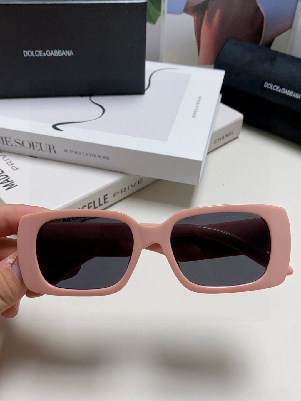 Dolce & Gabbana Polarized Square Red Lens Sunglasses for Men & Women - 158712 - detail image 3