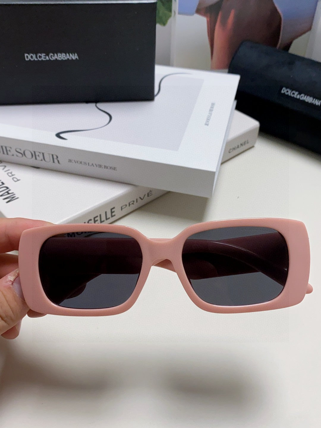 Dolce & Gabbana Polarized Square Red Lens Sunglasses for Men & Women - 158712 - detail image 3