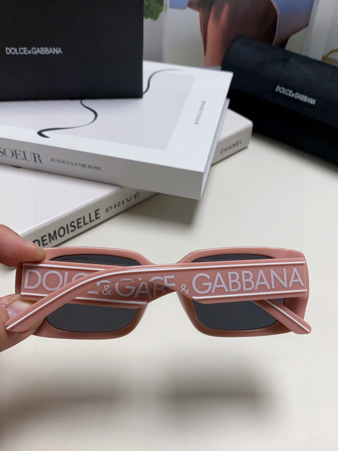 Dolce & Gabbana Polarized Square Red Lens Sunglasses for Men & Women - 158712 - detail image 4