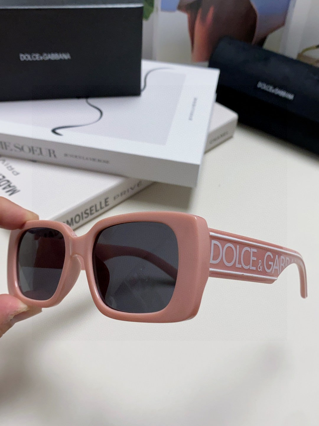 Dolce & Gabbana Polarized Square Red Lens Sunglasses for Men & Women - 158712 - detail image 5
