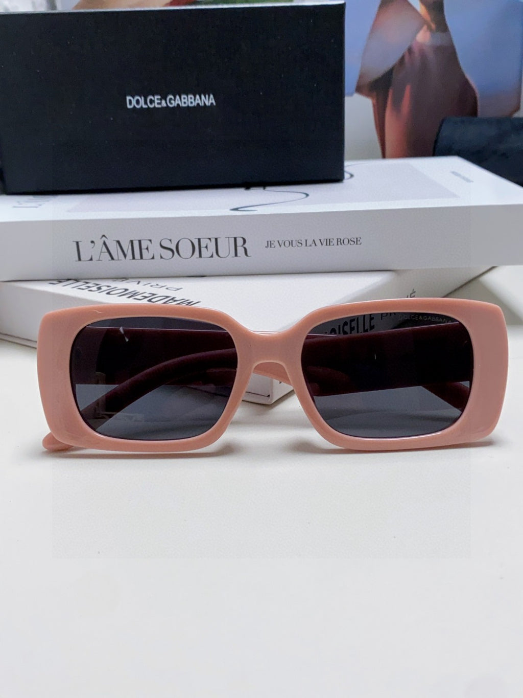Dolce & Gabbana Polarized Square Red Lens Sunglasses for Men & Women - 158712 - detail image 6