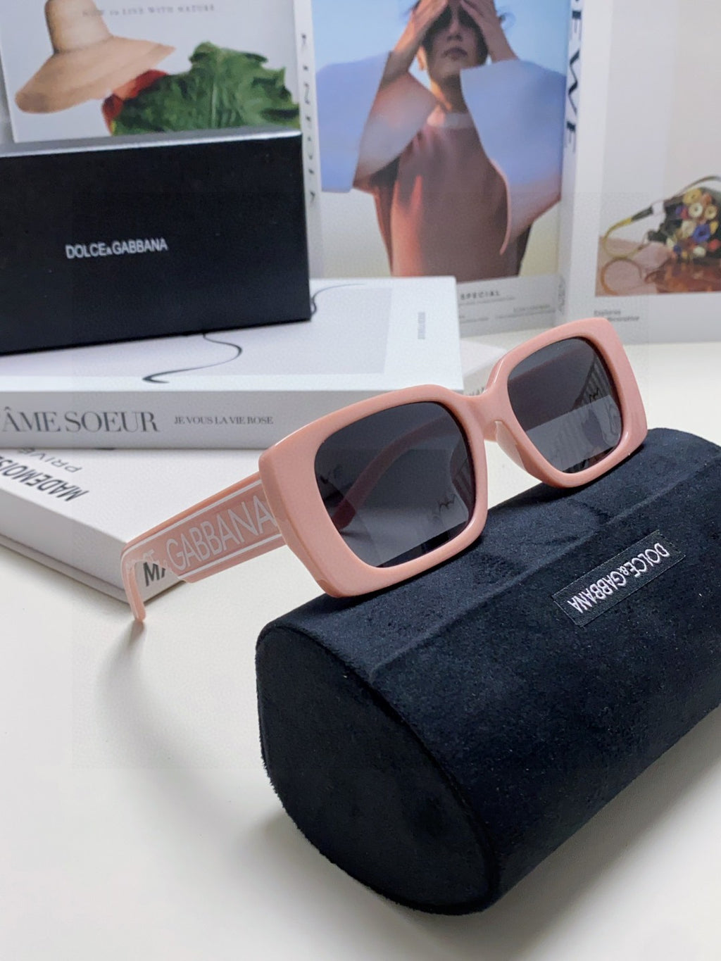 Dolce & Gabbana Polarized Square Red Lens Sunglasses for Men & Women - 158712 - detail image 7