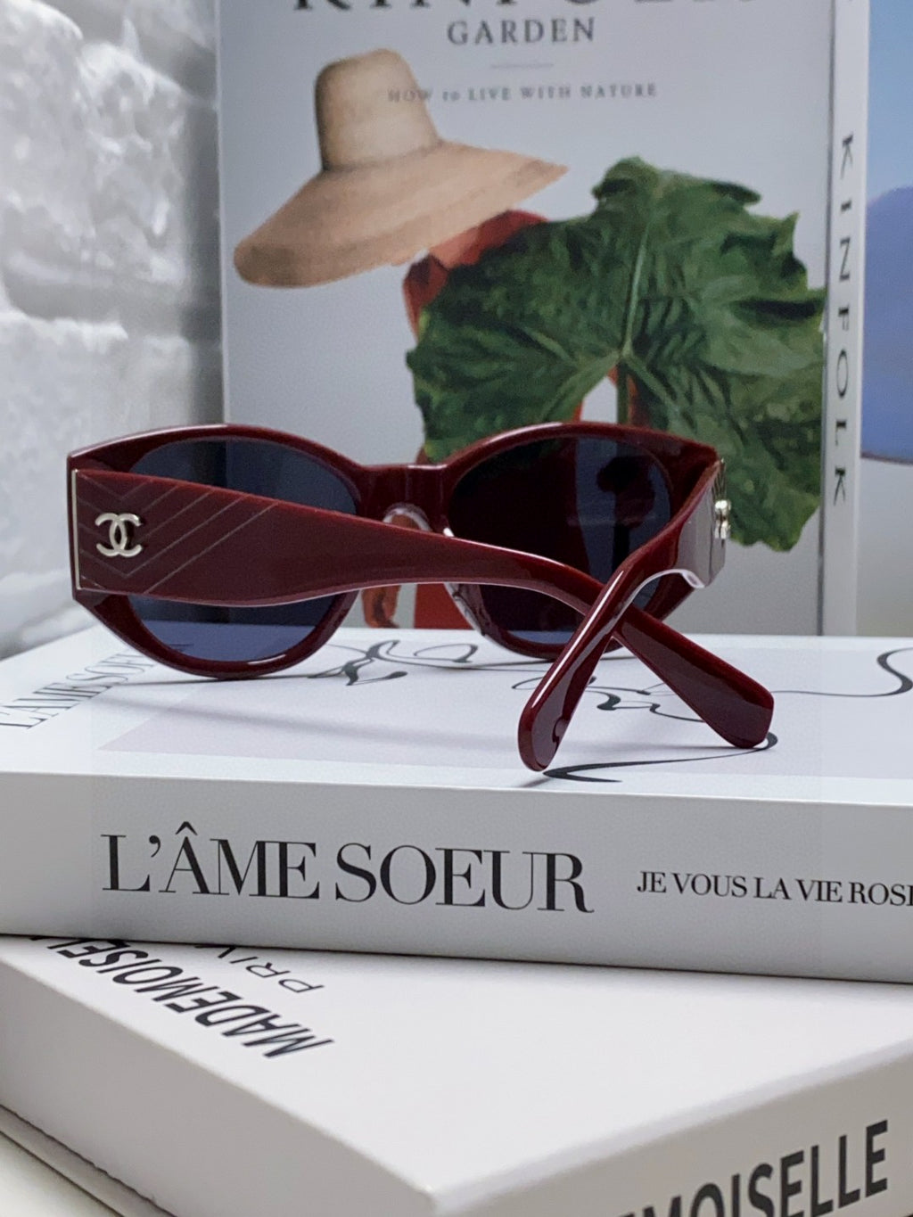 Chanel Polarized Cat-Eye Blue Lens Sunglasses for Women - 431503 - detail image 2