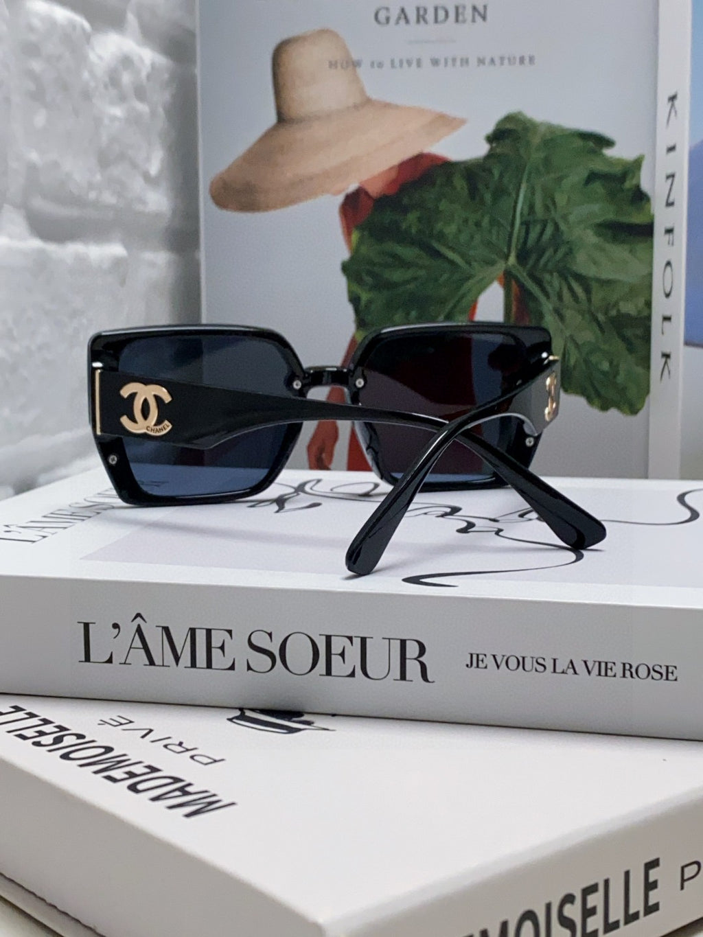 Chanel Polarized Square Blue Lens Sunglasses for Men & Women - 867078 - detail image 2