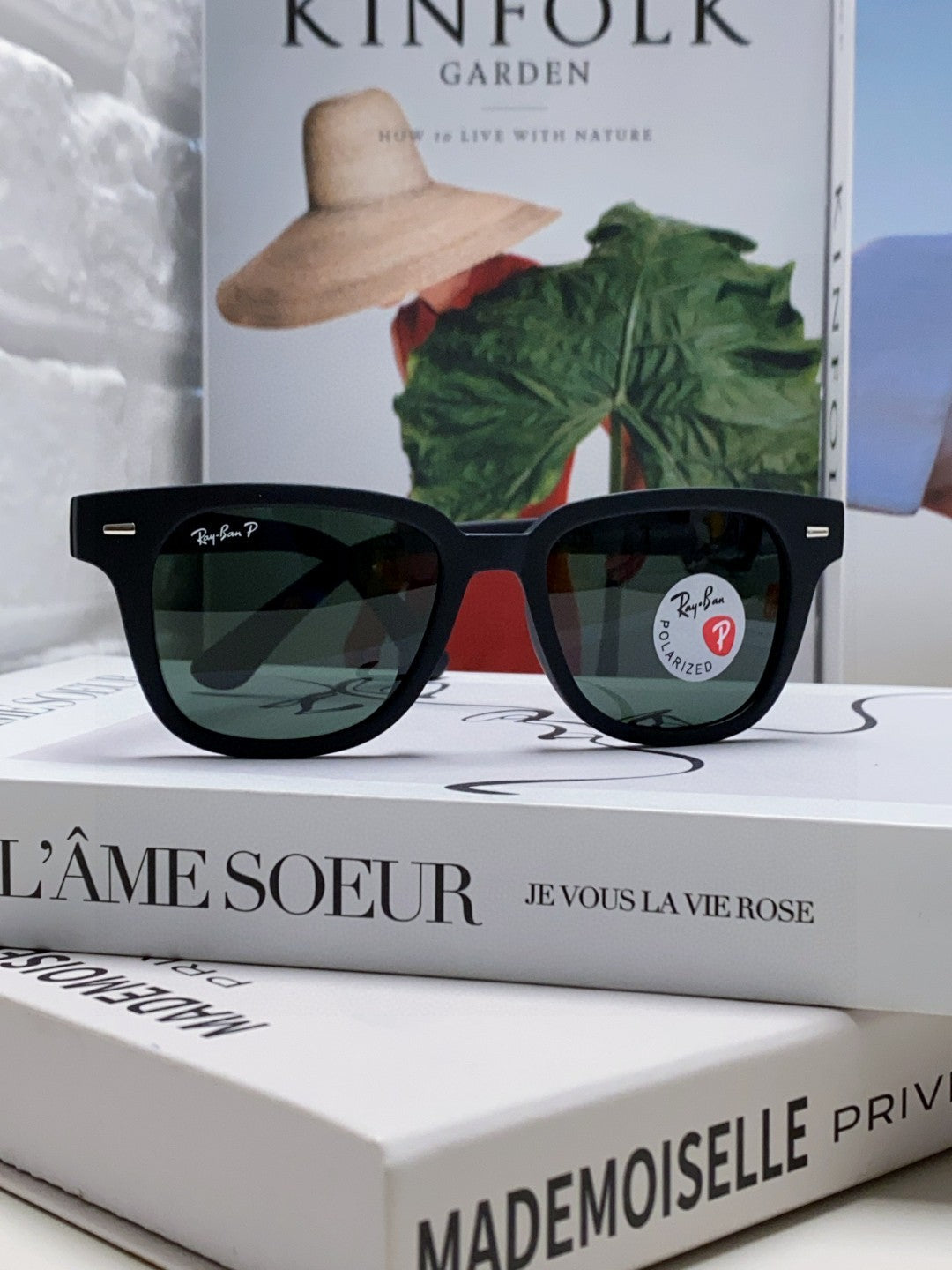 Ray-Ban RB5377 Polarized Square Silver Lens Sunglasses for Men & Wome - 433139