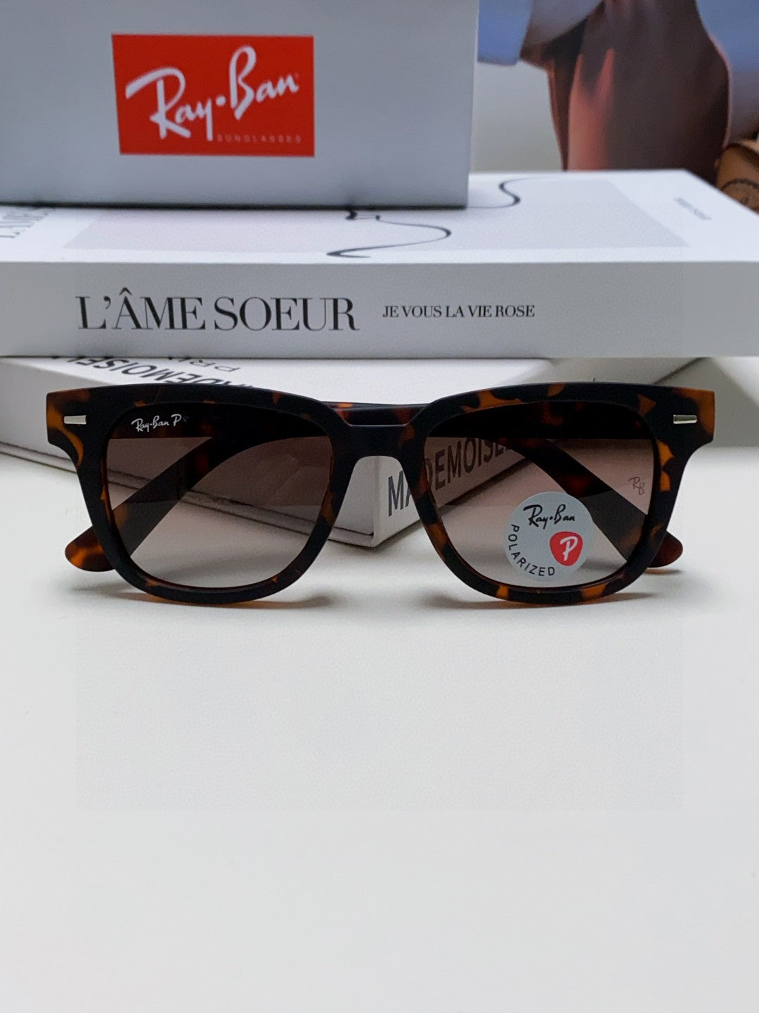 Ray-Ban RB5377 Polarized Square Silver Lens Sunglasses for Men & Wome - 867287 - detail image 6