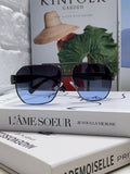 Versace Metal Square Blue Lens Sunglasses for Men & Women - 449845