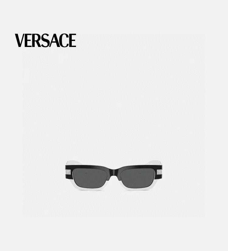 Versace 0VE4465F Rectangular Black Lens Sunglasses for Men & Women - 449851