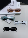 Saint Laurent Blue-Light Cat-Eye Gold Lens Sunglasses for Men & Women