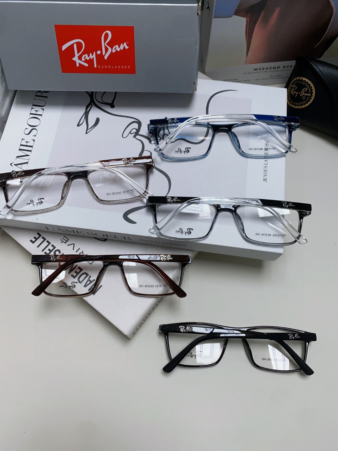 Ray-Ban RB19113 Square Silver Lens Sunglasses for Men & Women - 416596 - detail image 3