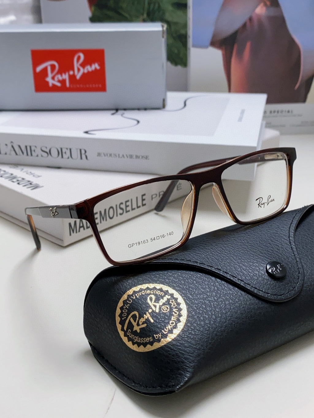 Ray-Ban RB19113 Square Gray Lens Sunglasses for Men & Women - 450056 - detail image 2