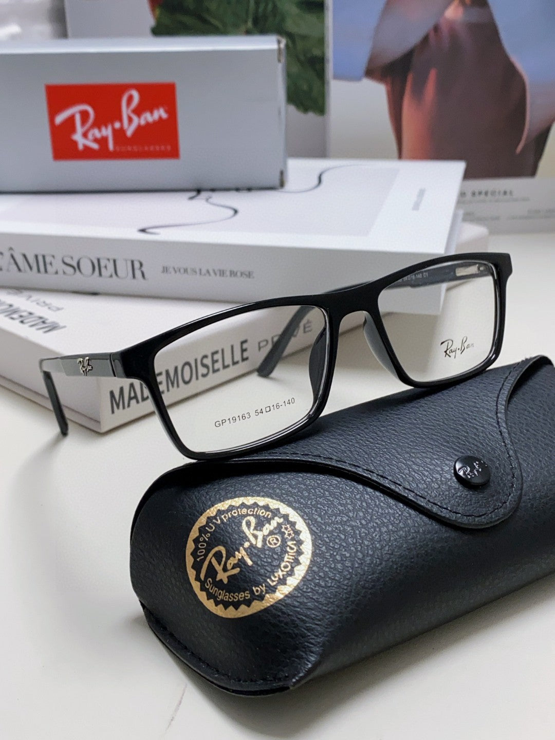 Ray-Ban RB19113 Square Gray Lens Sunglasses for Men & Women - detail image 7