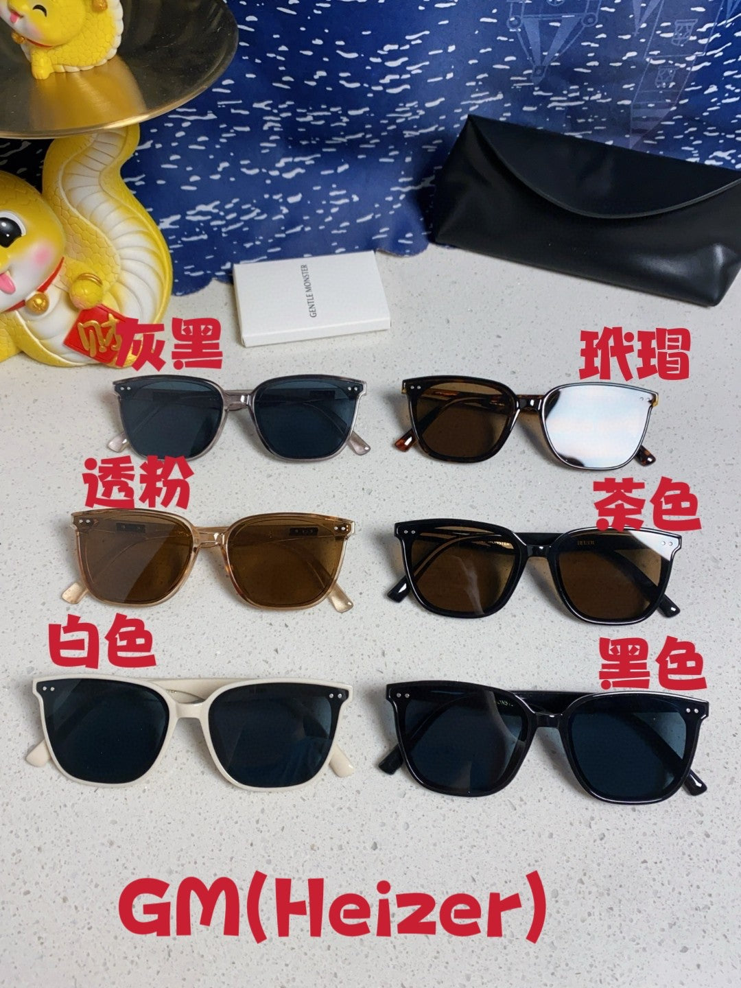 Gentle Monster HEIZER Square Blue Lens Sunglasses for Men & Women - 432932 - detail image 13