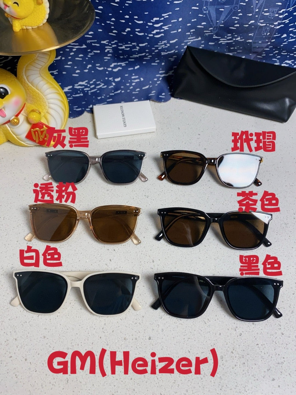 Gentle Monster HEIZER Square Brown Lens Sunglasses for Men & Women - 488003 - detail image 12