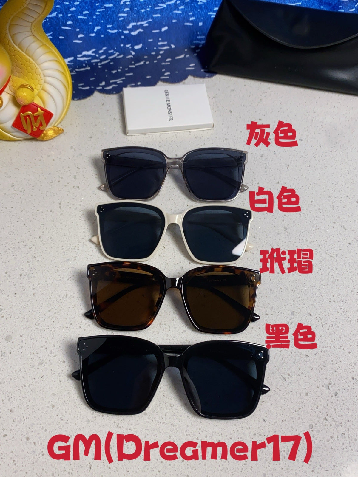 Gentle Monster DREAMER17 Oversized Black Lens Sunglasses for Men & Women - detail image 13