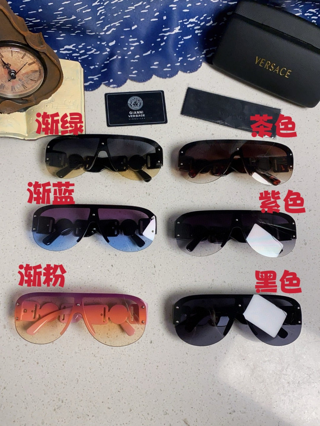 Versace Aviator Brown Lens Sunglasses for Men & Women - detail image 11