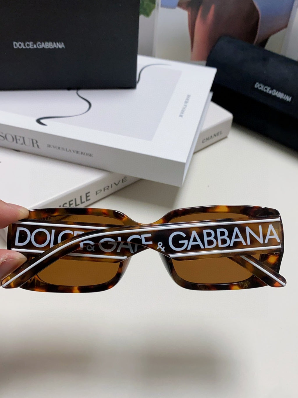 Dolce & Gabbana Polarized Square Brown Lens Sunglasses for Men & Wome - 399480 - detail image 4