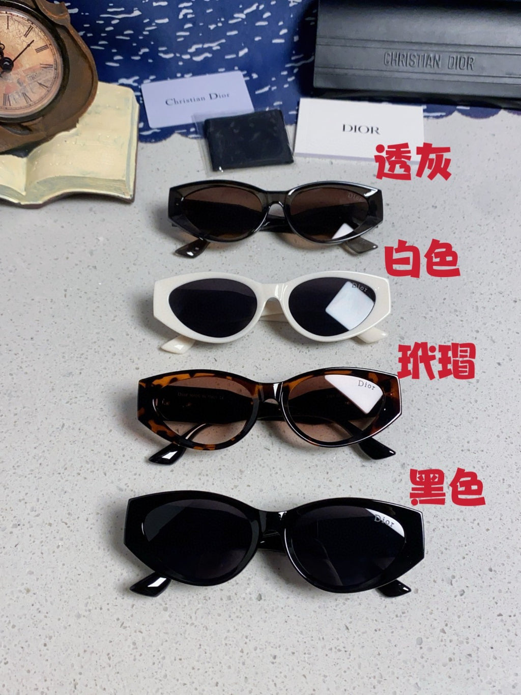 Dior Polarized Fashion Silver Lens Sunglasses for Women - 431736 - detail image 12
