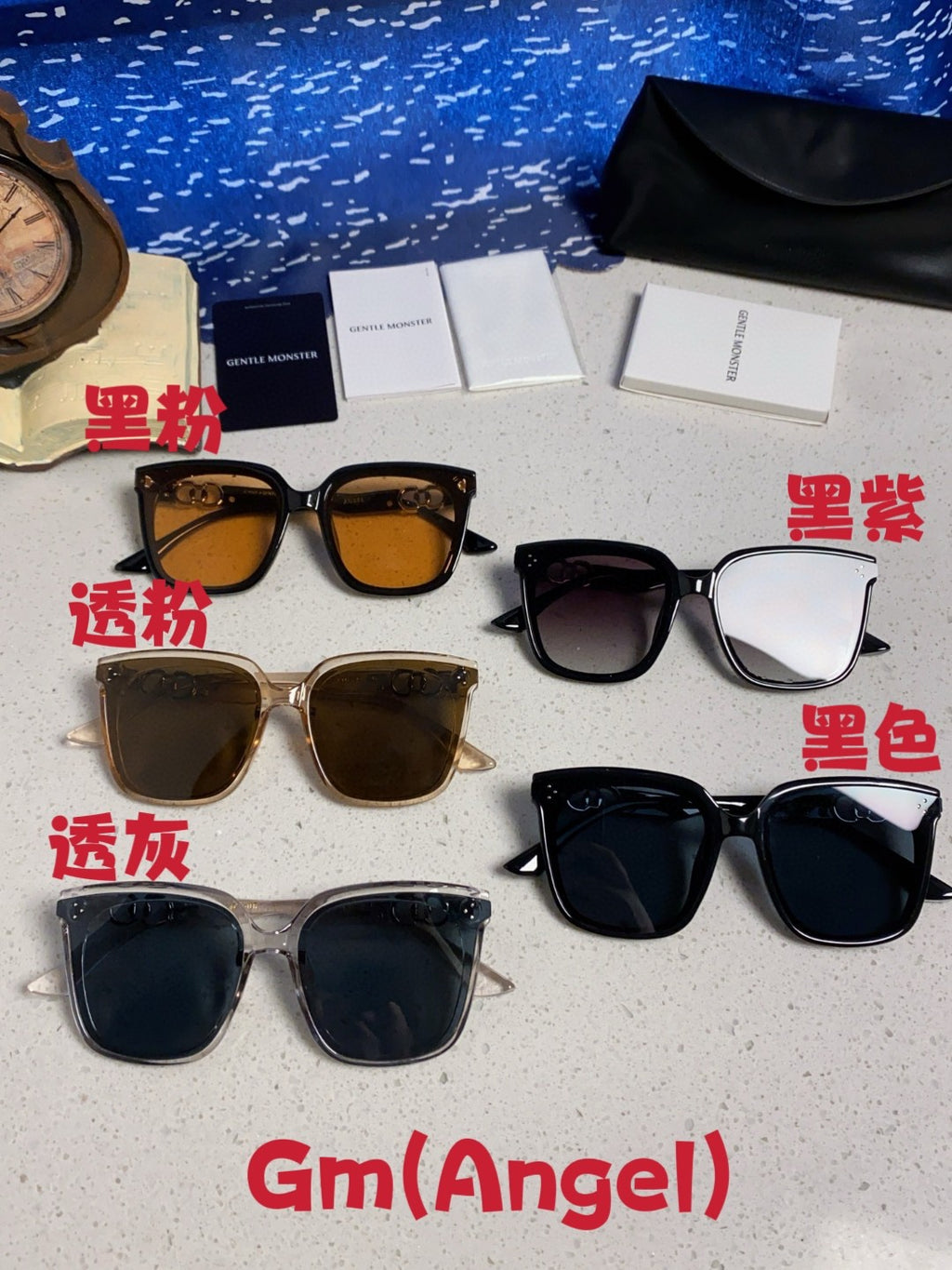 Gentle Monster ANGEL Oversized Blue Lens Sunglasses for Women - detail image 12