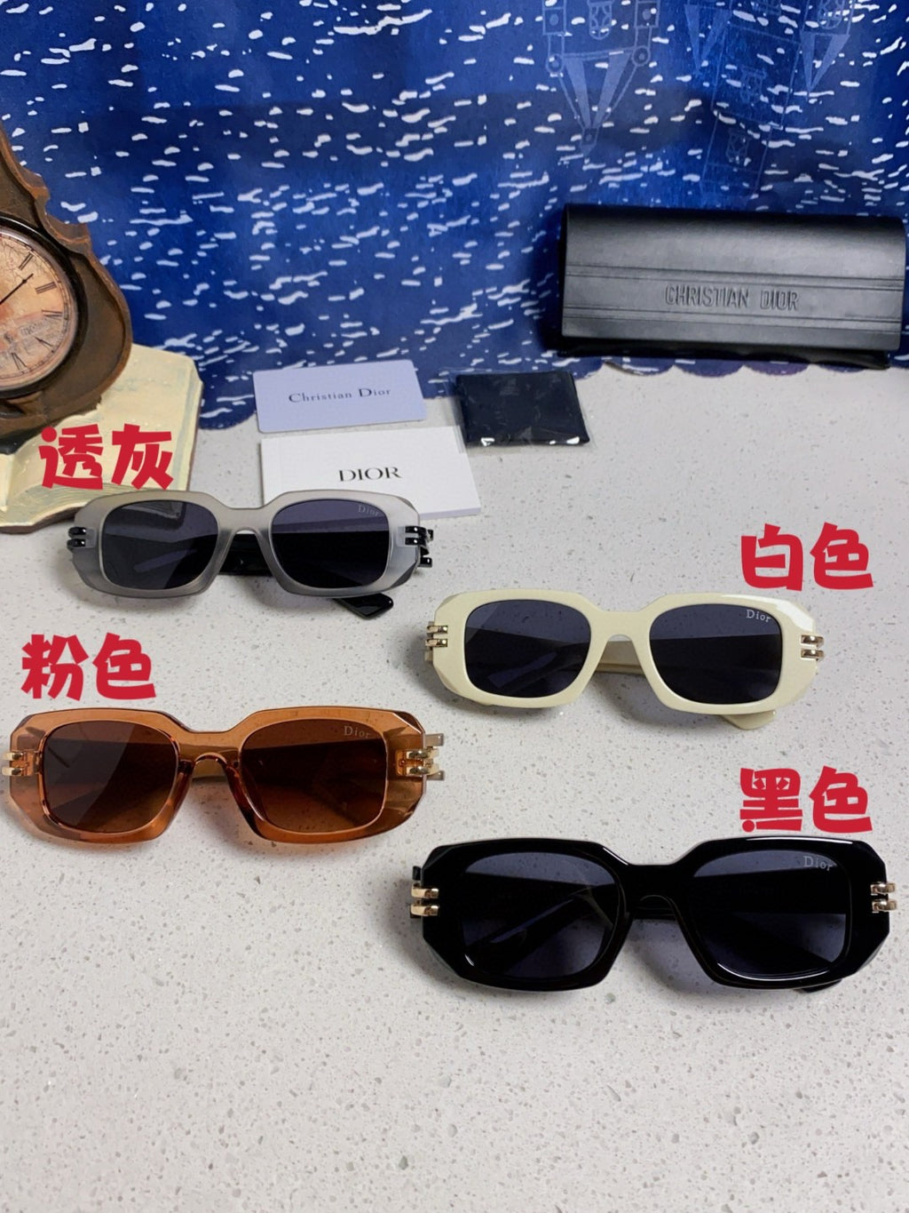 Dior Square Brown Lens Sunglasses for Men & Women - 465293 - detail image 12