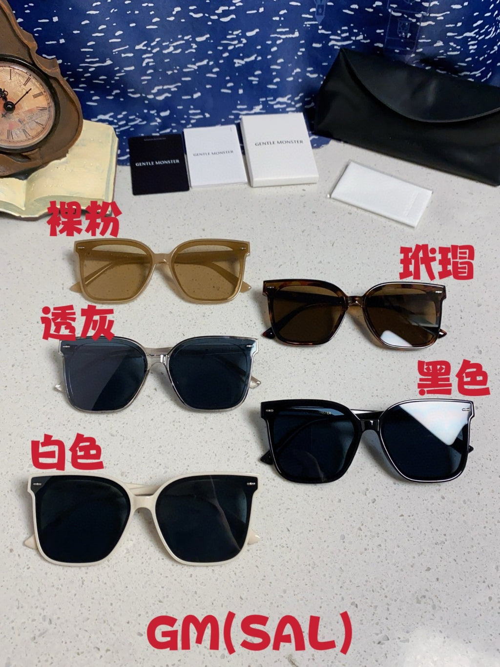 Gentle Monster SAL Acetate Square Blue Lens Sunglasses for Men & Wome - 488008 - detail image 12