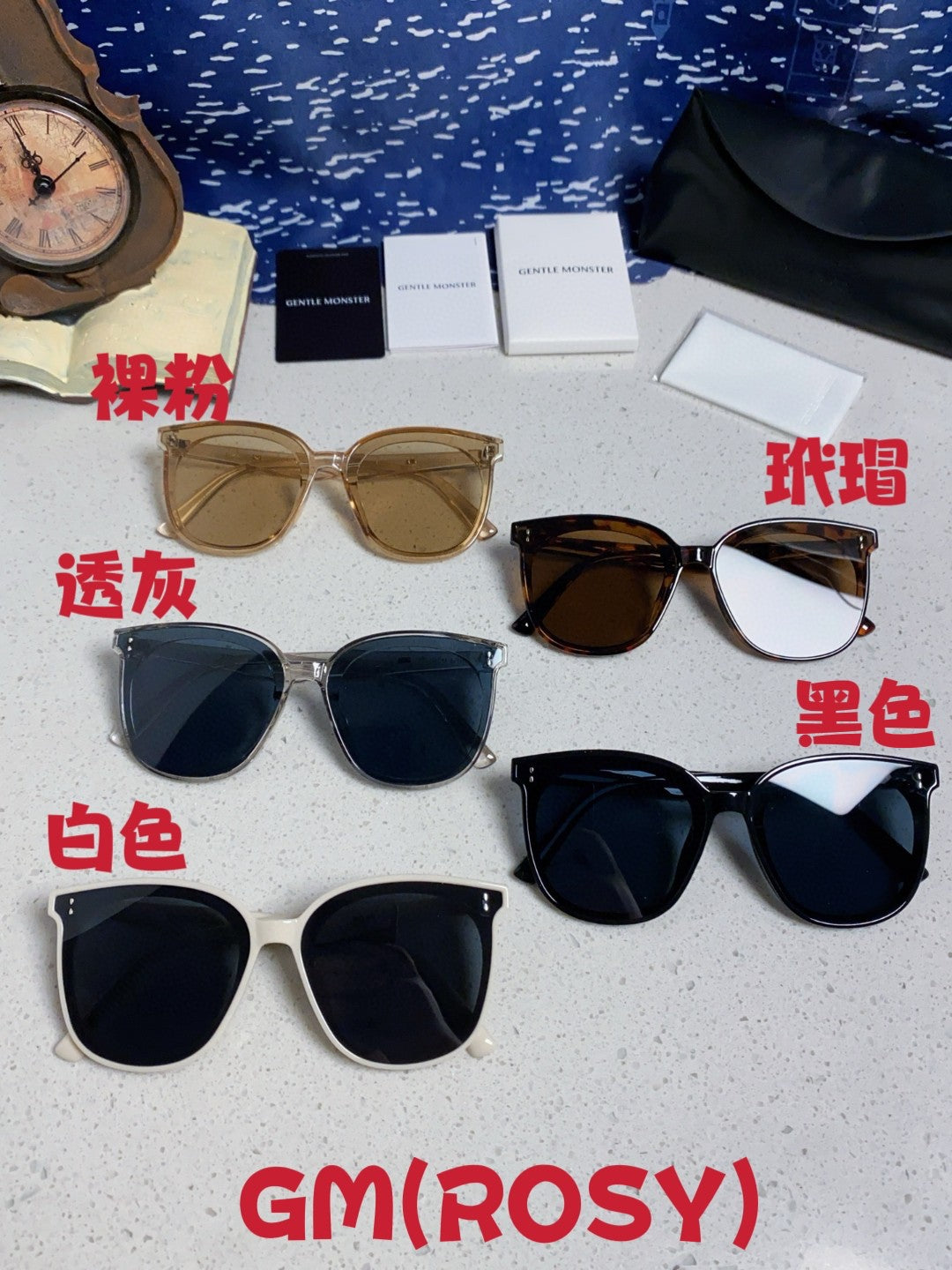 Gentle Monster ROSY Square Brown Lens Sunglasses for Men & Women - detail image 12