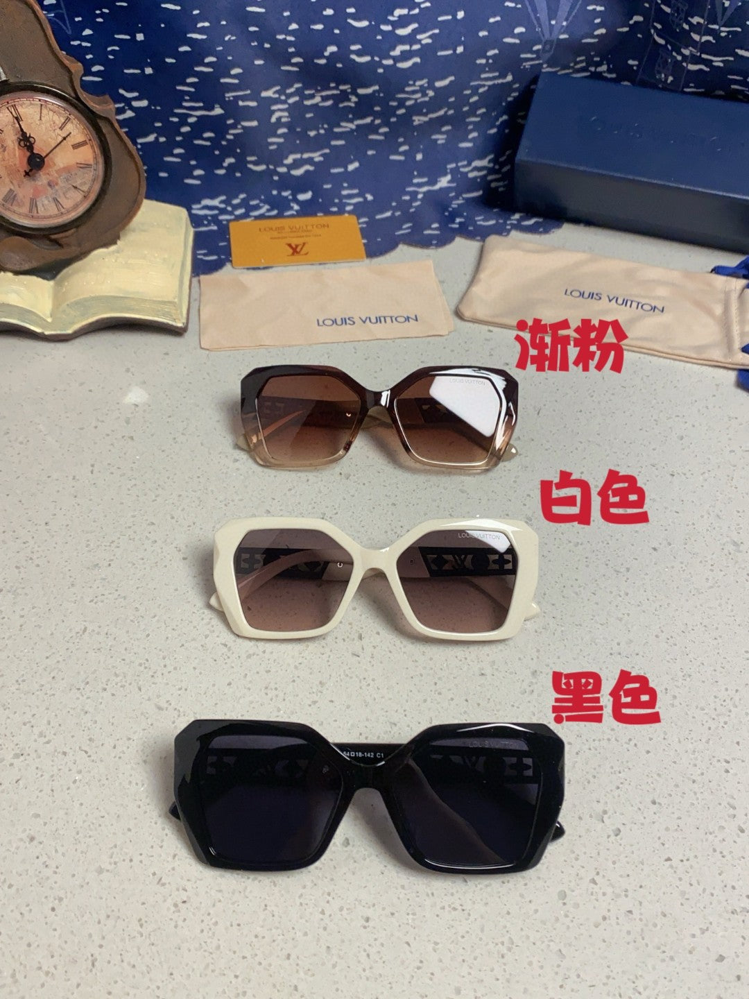 Louis Vuitton Oversized Brown Lens Sunglasses for Women - 132162 - detail image 12