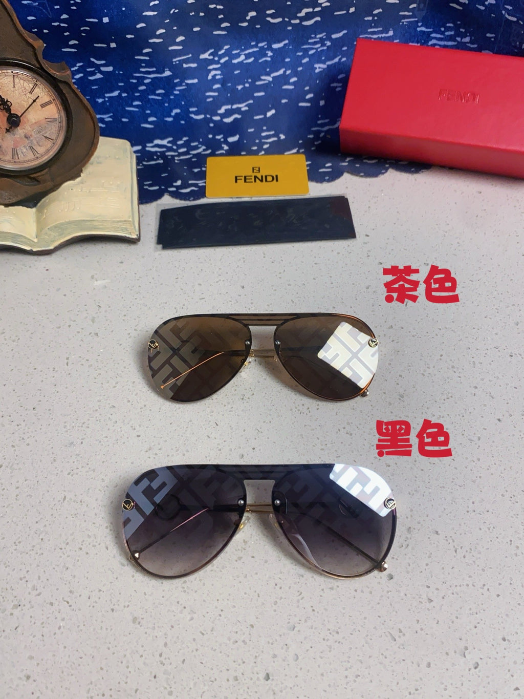 Fendi Aviator Brown Lens Sunglasses for Men & Women - 867230 - detail image 11