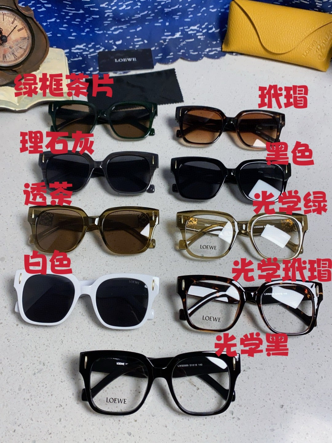 Loewe LW50069 Oversized Silver Lens Sunglasses for Men & Women - detail image 12
