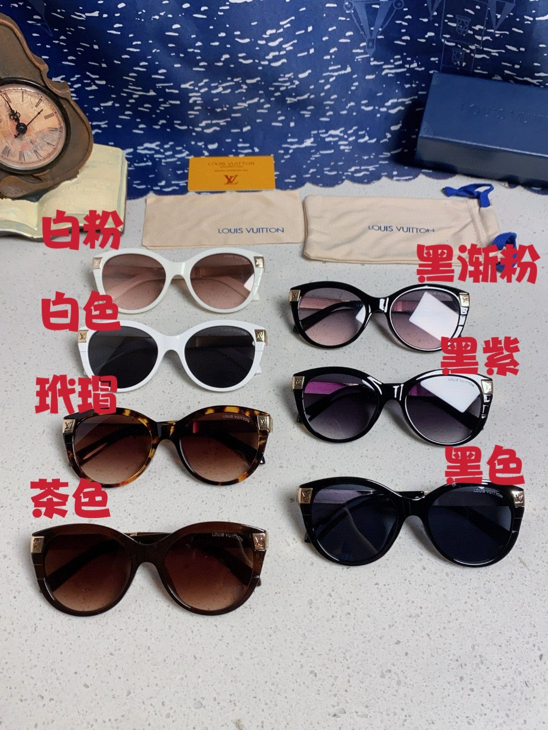 Louis Vuitton Cat-Eye Red Lens Sunglasses for Women - 414753 - detail image 12