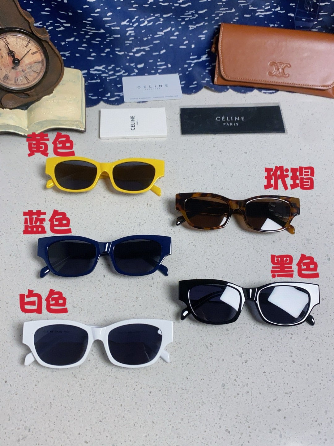 Celine Fashion Black Lens Sunglasses for Men & Women - 431991 - detail image 12