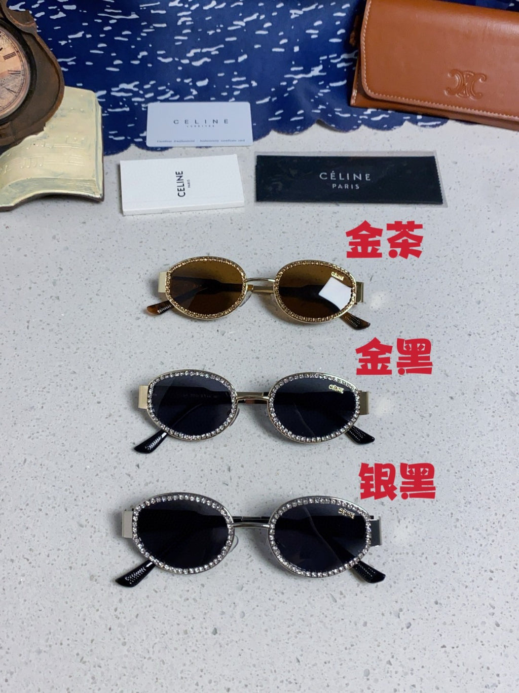 Celine Round Silver Lens Sunglasses for Men & Women - 431995 - detail image 12