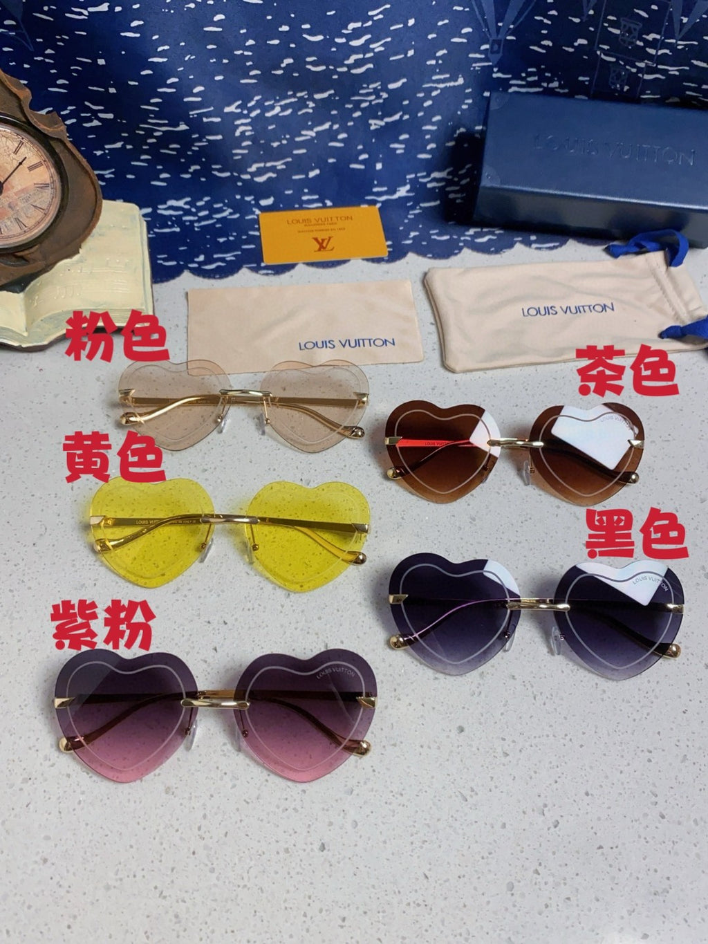 Louis Vuitton Lightweight Rimless Brown Lens Sunglasses for Women - detail image 11