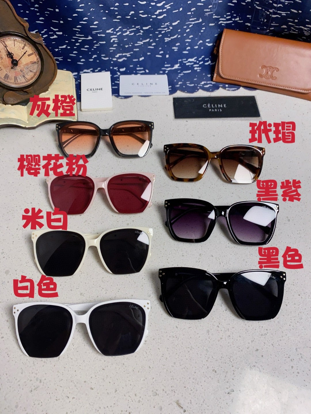Celine Square Brown Lens Sunglasses for Men & Women - 372022 - detail image 12