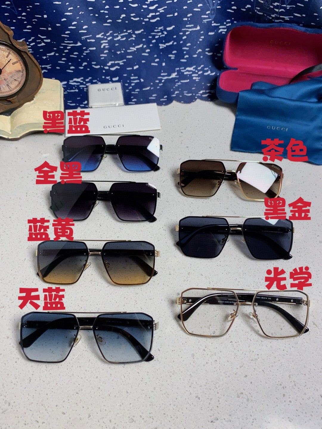 Gucci Polarized Rimless Brown Lens Sunglasses for Men & Women - detail image 11