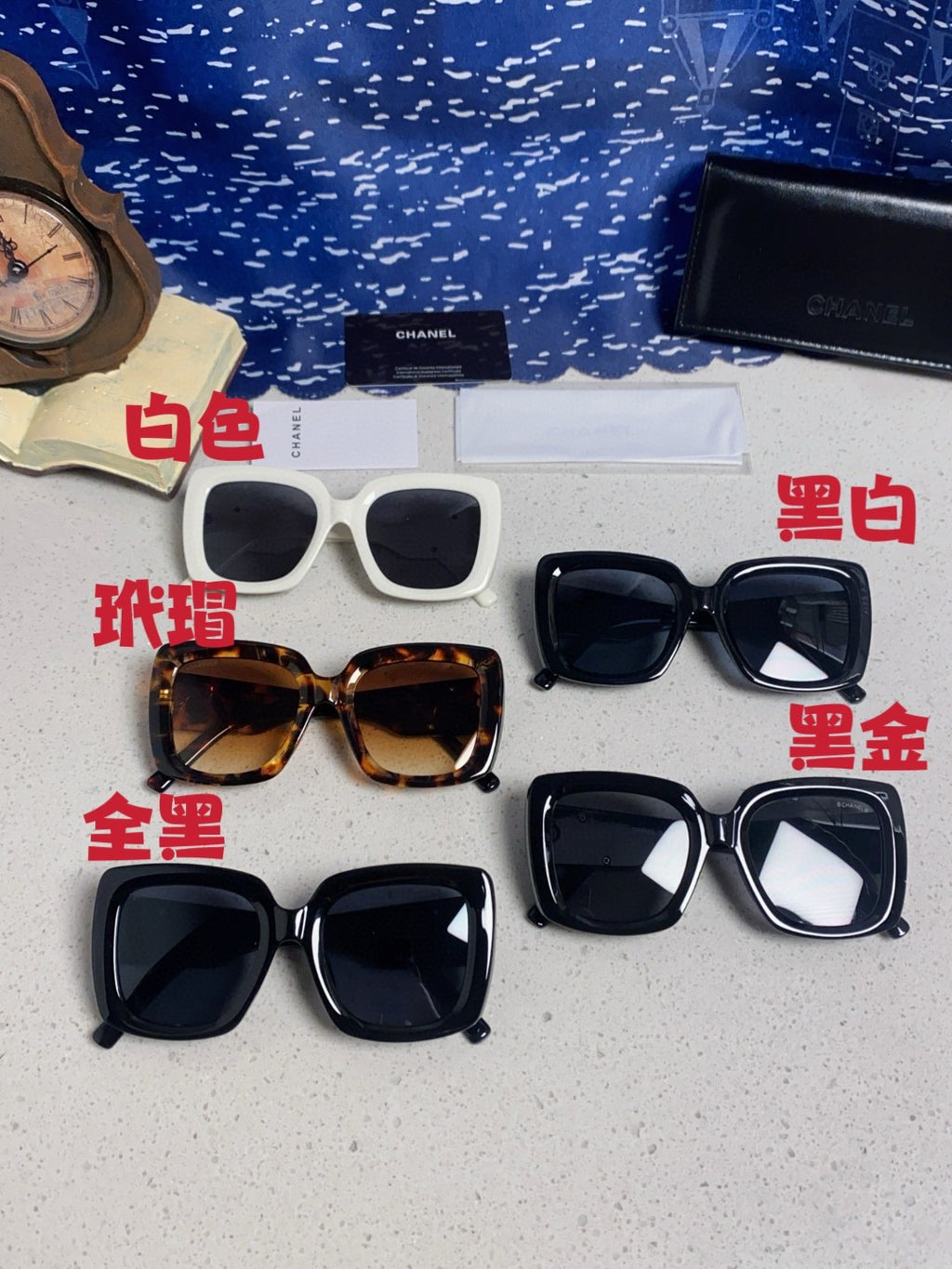 Chanel Square Gray Lens Sunglasses for Men & Women - 415293 - detail image 12